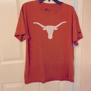 Large mens burnt orange university of Texas Longhorns t-shirt